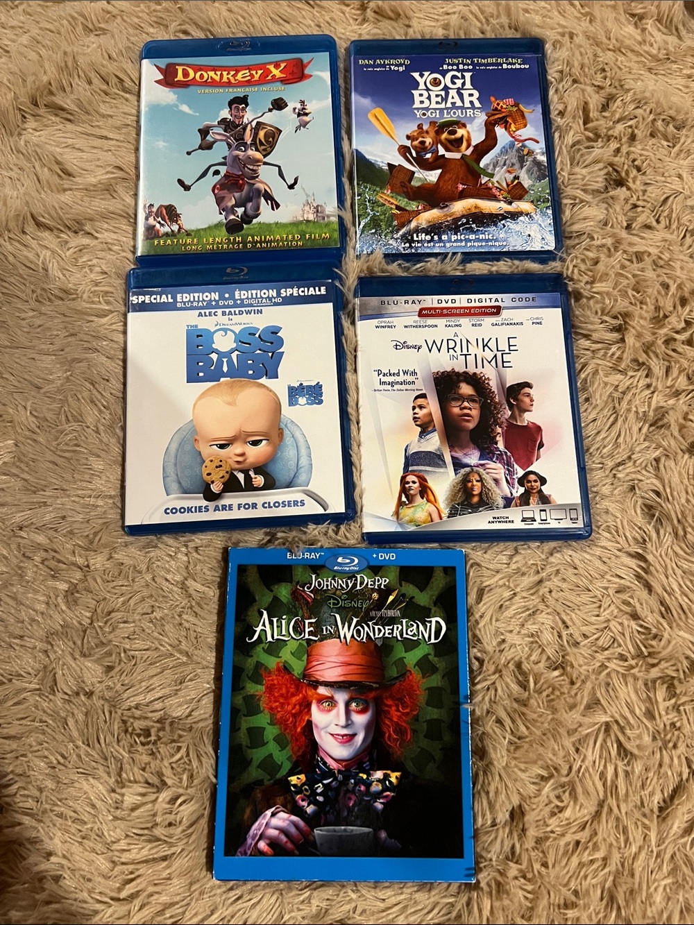Kids / Family Movies on Blu-ray / x5 Films